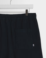 wax london men's Kurt - Navy Organic Cotton Twill Shorts