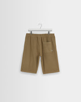 wax london men's Kyle - Light Khaki Organic Cotton Twill Shorts