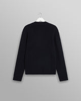 wax london men's Lisford - Navy Stitch Zip Cardigan