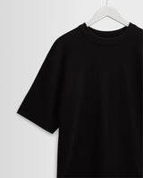 wax london men's Milton - Black Organic Compact Cotton T-Shirt