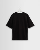 wax london men's Milton - Black Organic Compact Cotton T-Shirt