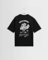 wax london men's Milton - Black Pizza Delivery Graphic T-Shirt