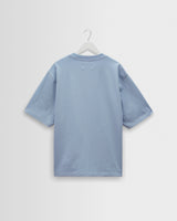 wax london men's Milton - Light Blue Organic Compact Cotton T-Shirt