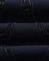 wax london men's Milton - Navy Varsity Applique Graphic T-Shirt