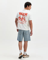 wax london men's Milton - Off White Character Graphic T-Shirt