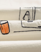 wax london men's Milton - Off White Organic Cotton London Graphic T-Shirt