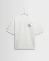 wax london men's Milton - Off White Stacked Text Graphic Organic Cotton T-Shirt