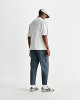 wax london men's Milton - White Organic Compact Cotton T-Shirt