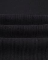 wax london men's Montague - Black Ribbed Organic Cotton Vest