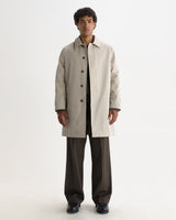 wax london men's Navarino - Stone Water Repellent Twill Mac