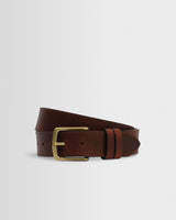 wax london men's Paton - Brown Leather Belt