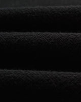wax london men's Romer - Black Heavy Crinkle Cotton Overshirt