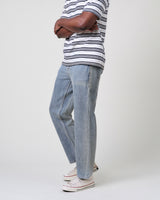 wax london men's Russell - Light Blue Wash Straight Fit Denim Jeans