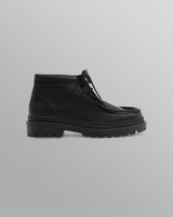S.T. Valentin - Black Grain Leather Chunky Deck Boot