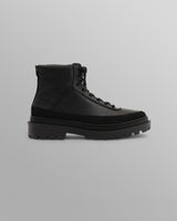 S.T. Valentin - Black Grain Leather Outset Boot