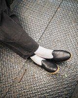 wax london men's Sabah – Glove Black Leather Shoes