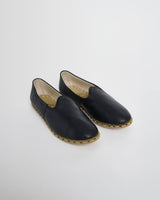 wax london men's Sabah – Glove Black Leather Shoes