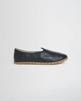 wax london men's Sabah – Glove Black Leather Shoes