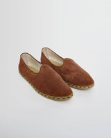 wax london men's Sabah – Rust Suede Shoes