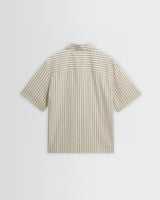 wax london men's Sears - Natural And Navy Stripe Seersucker Zip Short-Sleeve Shirt