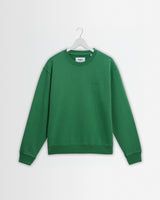 wax london men's Sidney - Washed Green Loopback Cotton Sweatshirt