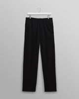 wax london men's Ska - Black Embroidered Logo Loopback Cotton Joggers