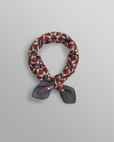 wax london men's Sloane - Burgundy Painted Geometric Neck Scarf