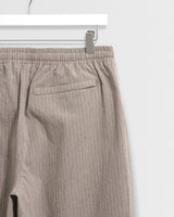 wax london men's Tyne - Natural Chalk Stripe Trousers