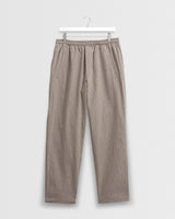 wax london men's Tyne - Natural Chalk Stripe Trousers