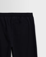 wax london men's Tyne - Navy Cotton Poplin Loose Fit Trousers