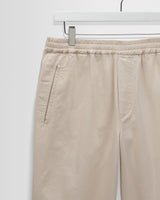 wax london men's Tyne - Stone Cotton Tencel Loose Fit Trousers