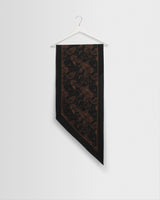 wax london men's Vallance - Black And Brown Paisley Neck Scarf