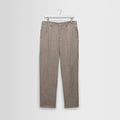 Alp - Natural And Brown Stripe Linen Trousers