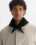 Arnold - Black Knitted Rib Scarf