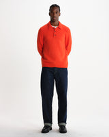 Ashford - Oranges Polo aus flauschiger Wolle