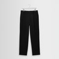 Aubyn - Black Cotton Tencel Twill Relaxed Fit Trousers