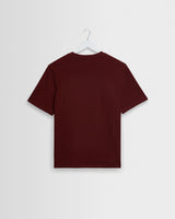 Dean - Maroon Textured Organic Cotton T-Shirt