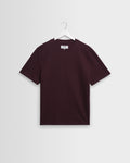 Dean - Dark Purple Textured Organic Cotton T-Shirt