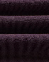 Dean - Dark Purple Textured Organic Cotton T-Shirt