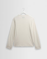 Caleb - Ecru Brushed Organic Cotton Henley Long-Sleeve T-Shirt