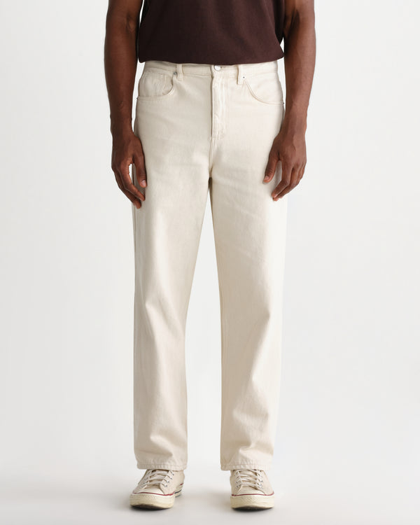 Felix - Ecru Loose Fit Denim Jeans