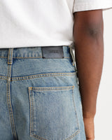 Felix – Blaue Selvedge Loose Fit Jeans mit Waschung