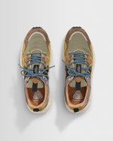 Flower Mountain - Baskets Yamano 3 en daim et nylon marron et cognac