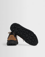 Flower Mountain - Baskets Yamano 3 en daim et nylon gris foncé et marron foncé