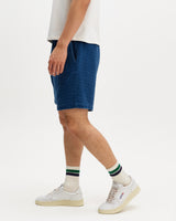 Kurt - Indigo Dobby Textured Organic Cotton Shorts