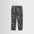 Kurt - Navy And Ecru Tile Jacquard Relaxed Fit Trousers