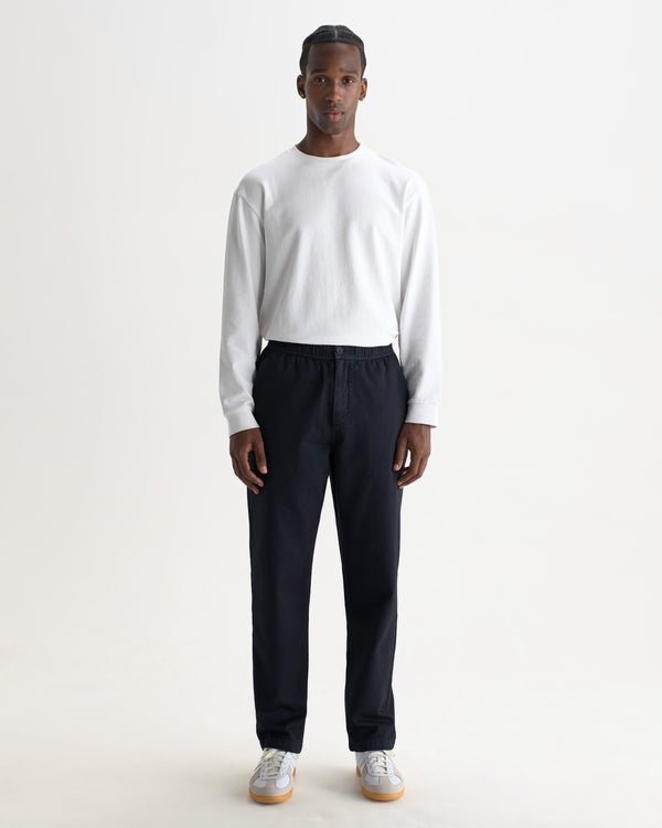 Kurt - Pantalon en coton biologique marine
