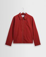 Lytton - Red Crinkle Nylon Overshirt