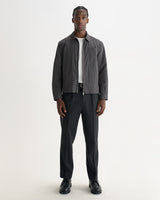 Lytton - Charcoal Crinkle Nylon Overshirt