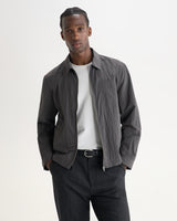 Lytton - Charcoal Crinkle Nylon Overshirt